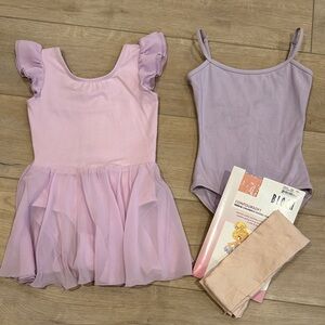 Bundle Two Purple Ballet Dance Leotards.